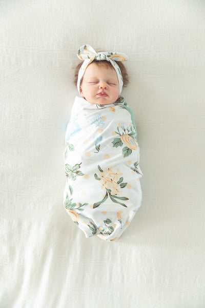Hadley Baby Girl Swaddle Blanket Set