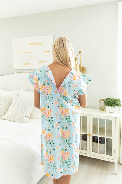 Jade Hospital Patient Gownie & Pillowcase Set