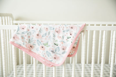 Black Pregnancy/Postpartum Robe & Ivy Swaddle Blanket & Headband Set