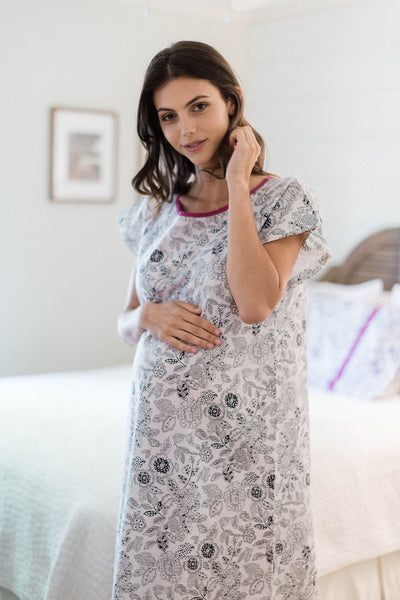 Ella Maternity Delivery Gownie & Matching Pillowcase Set