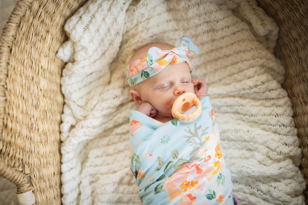 Jade Baby Girl Swaddle Blanket Set