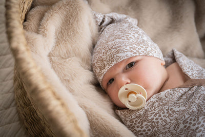 Brooklyn Swaddle Blanket & Newborn Hat Set