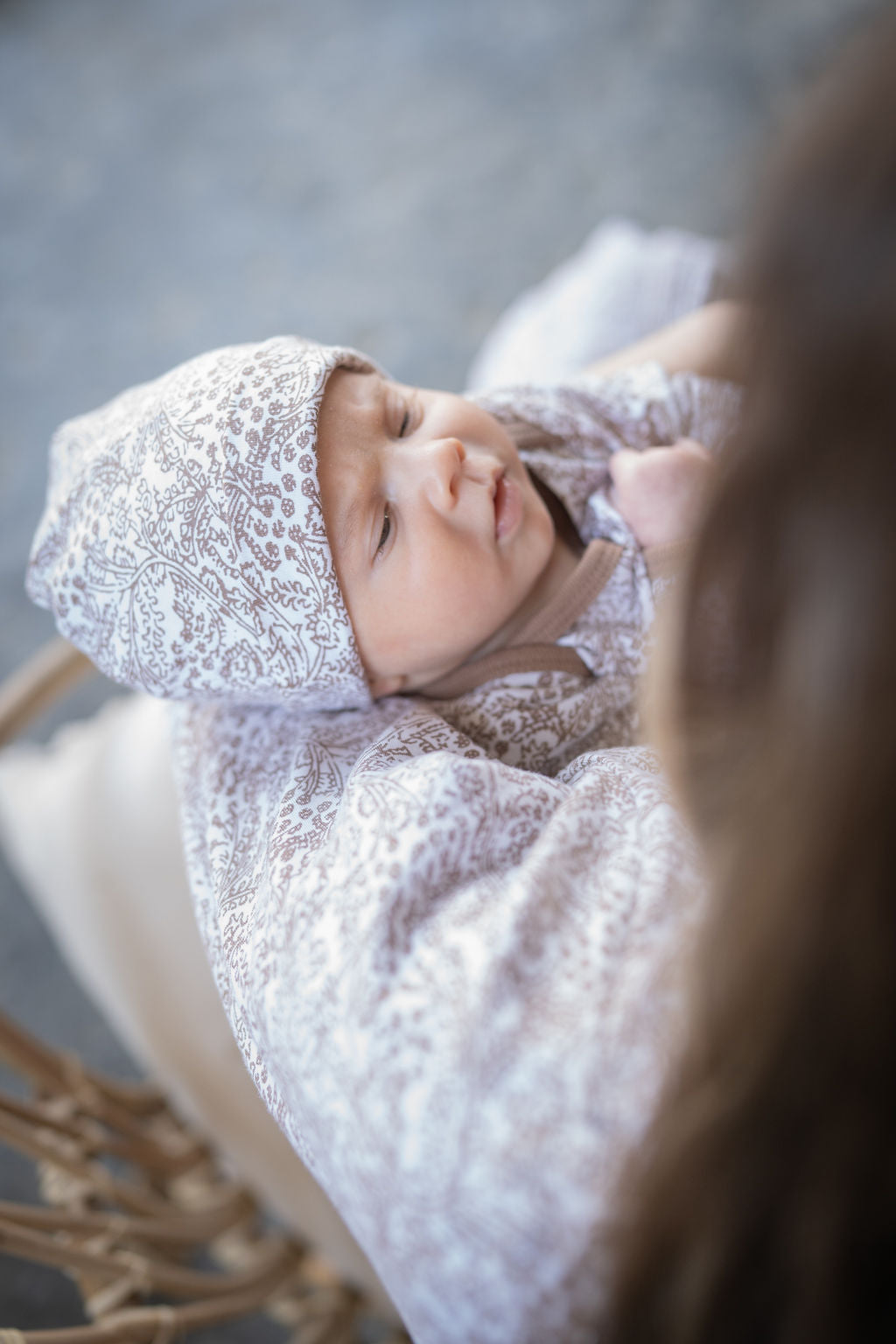 Brooklyn Newborn Receiving Gown & Hat Set