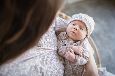 Brooklyn Newborn Receiving Gown & Hat Set