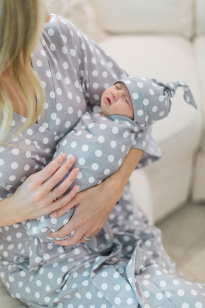 Lisa Pregnancy/Postpartum Robe & Swaddle Blanket Set