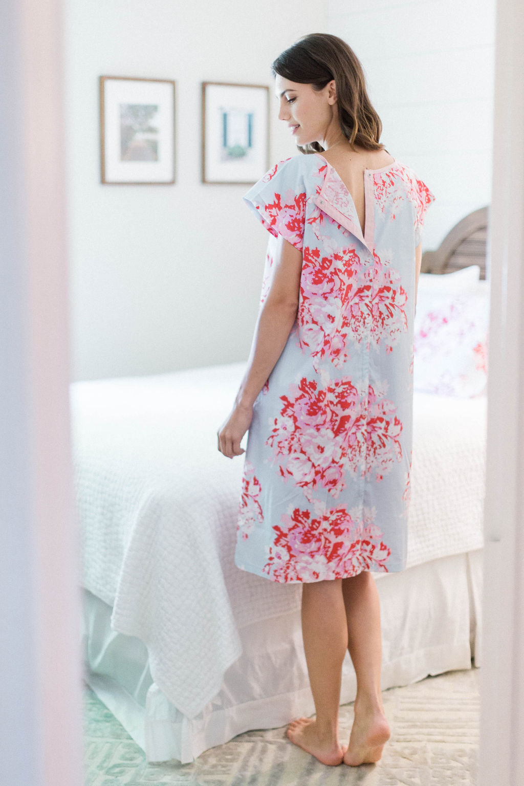 Labor & Delivery Robe For Maternity Hospital & New Moms Postpartum