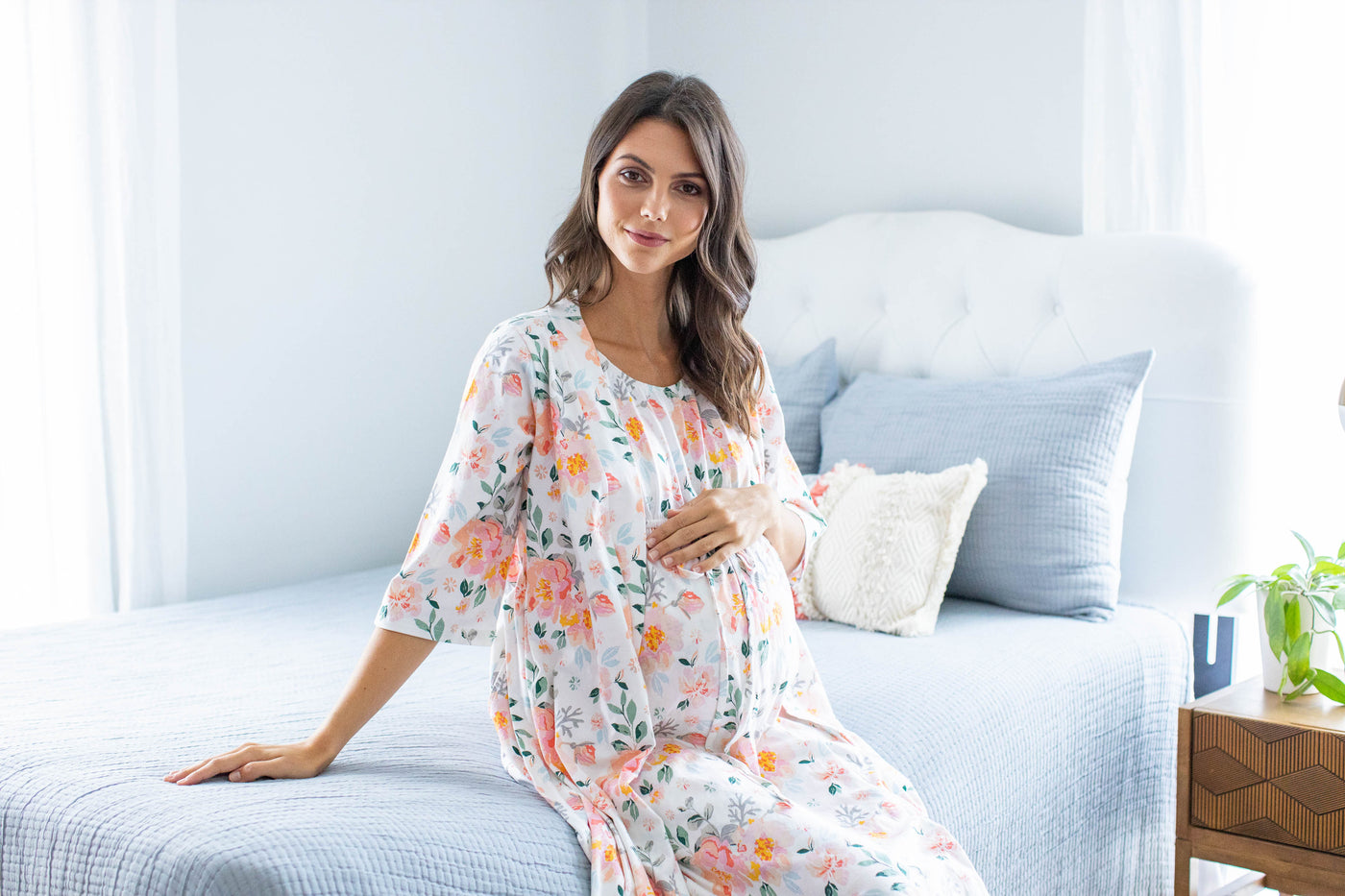Mila Pregnancy/Postpartum Robe & Matching Labor Gown