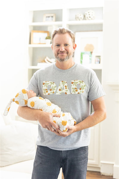 Aspen Pregnancy/Postpartum Robe & Sunshine Swaddle & Dad T Shirt