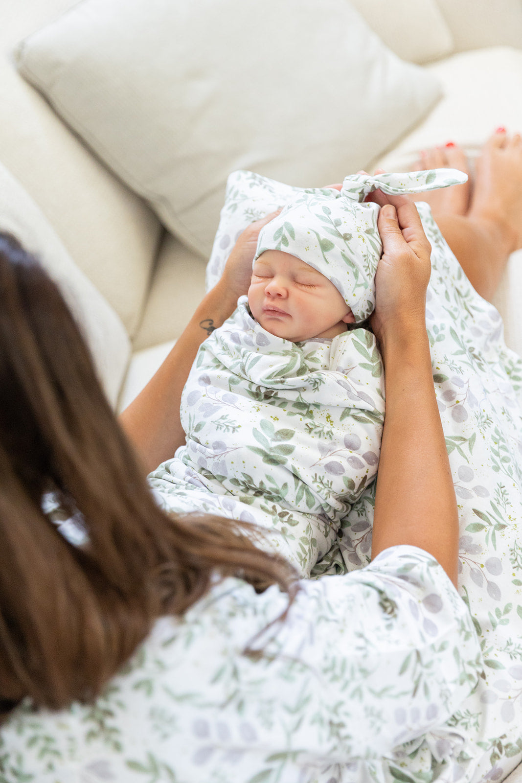 Morgan Pregnancy/Postpartum Robe & Swaddle Blanket Set