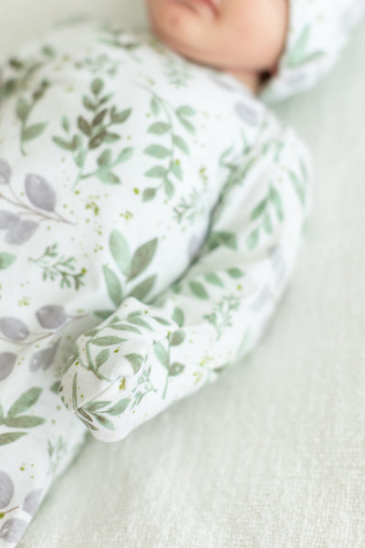 Olive Pregnancy/Postpartum Robe & Morgan Baby Gown & Hat Set