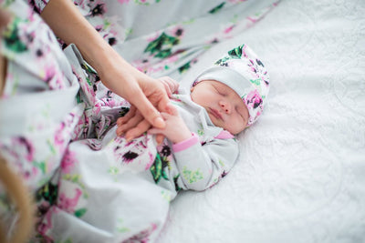 Olivia Pregnancy/Postpartum Robe & Baby Receiving Gown Set