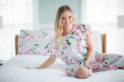 Olivia Maternity Delivery Hospital Gownie & Baby Receiving Gown Set