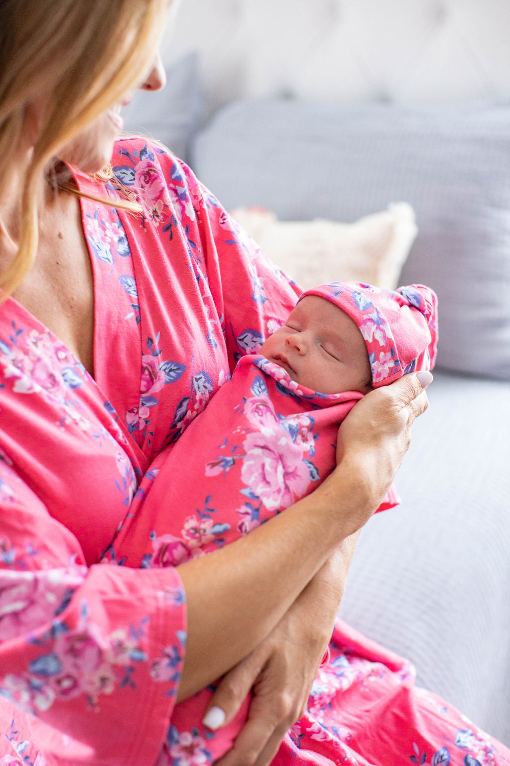 Hospital robe and matching swaddle cheap