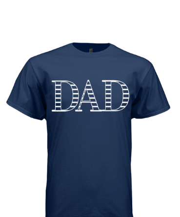 Navy Stripe Dad T-shirt