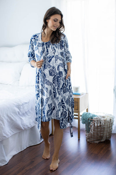 Serra Pregnancy/Postpartum Robe & Labor Gown Set