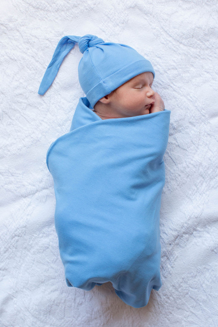 Blue swaddle blanket hotsell