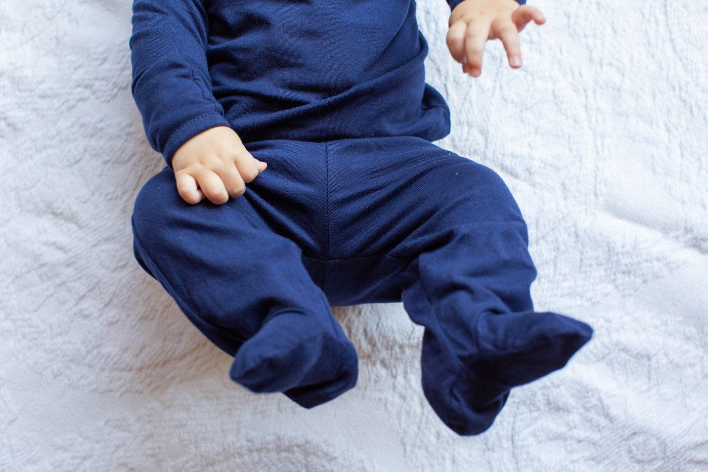 Navy Blue Baby Kimono Set