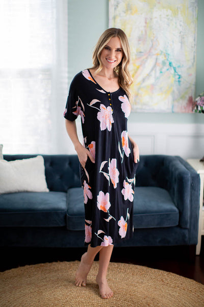 Willow Endless Mama Every Day Maternity/Nursing Lounge Dress
