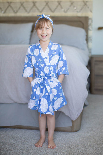 Zoe Floral Big Sister Girls Robe