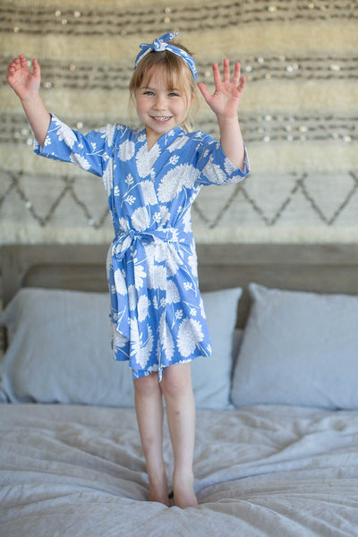 Zoe Floral Big Sister Girls Robe