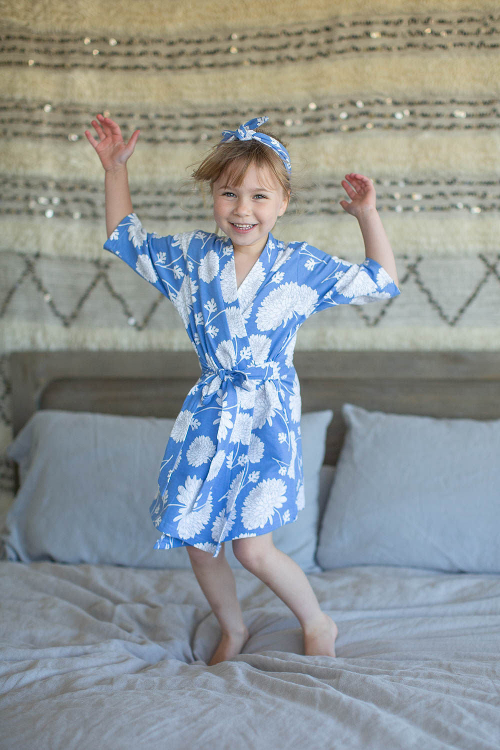 Zoe Floral Big Sister Girls Robe