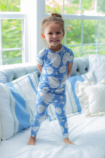 Zoe Floral Girls Pajama  Set