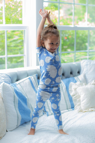 Zoe Floral Girls Pajama  Set