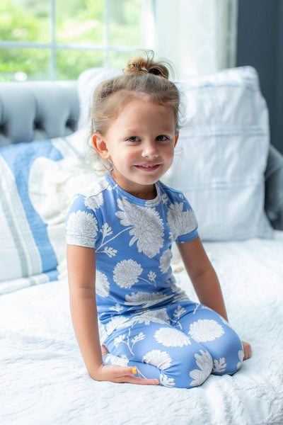 Zoe Floral Girls Pajama  Set